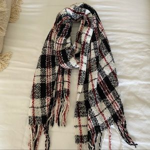 Free people plaid scarf